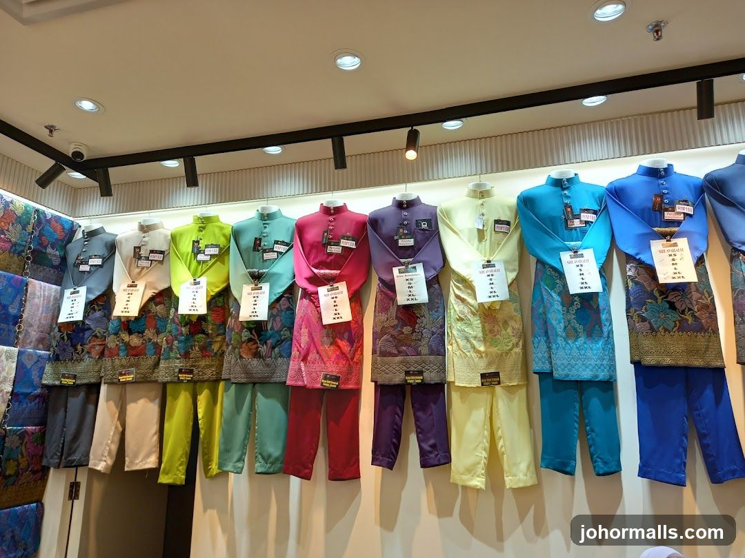 Traditional Malay Attire Display