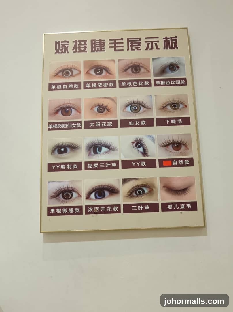 Eyelash Extension Display Board