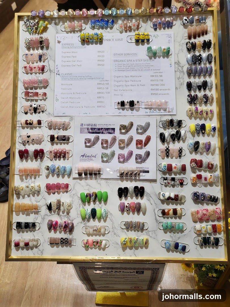 Nail Price List and Samples