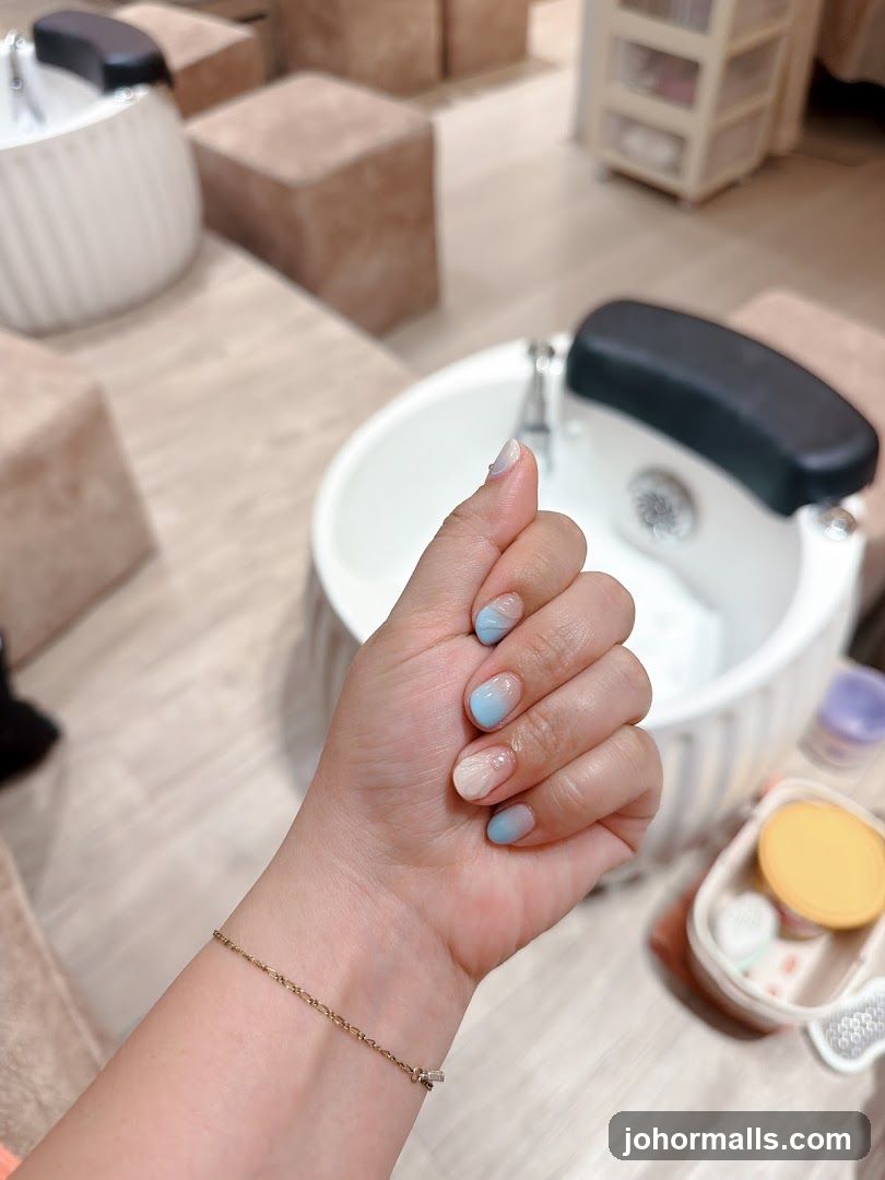 Nail Salon Interior with Pedicure Station