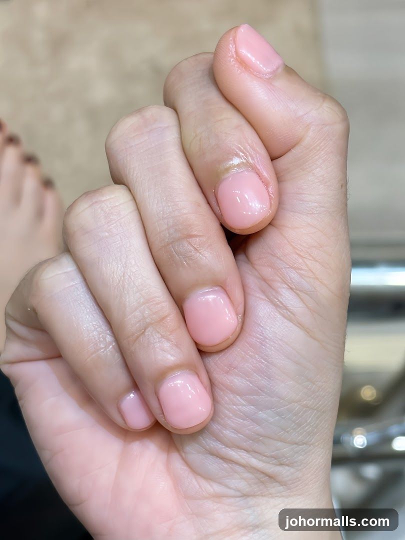 Pink Gel Manicure
