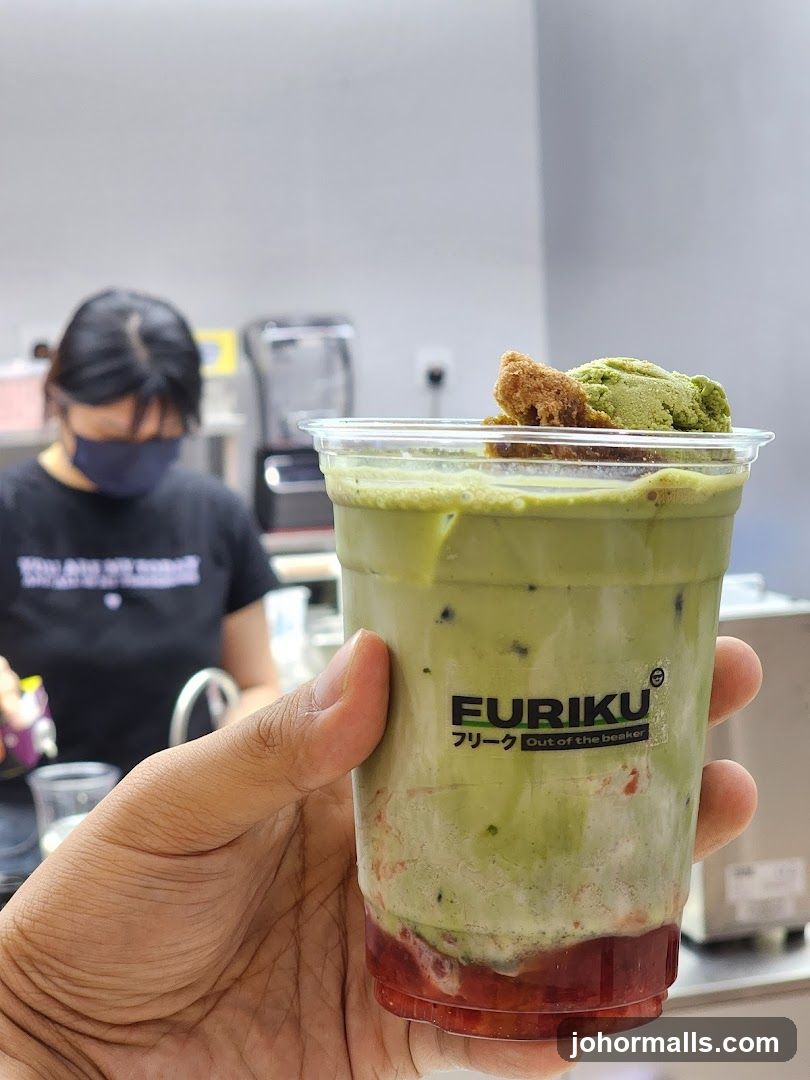 Matcha Drink with Toppings