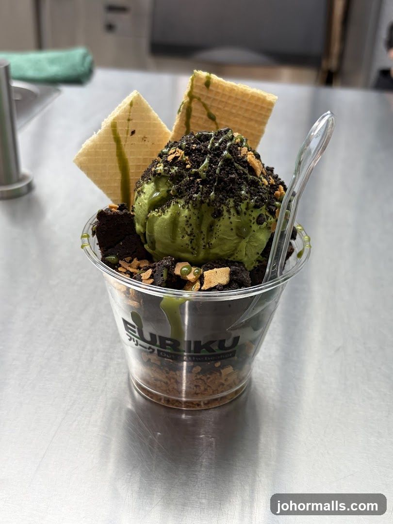 Matcha Ice Cream Dessert