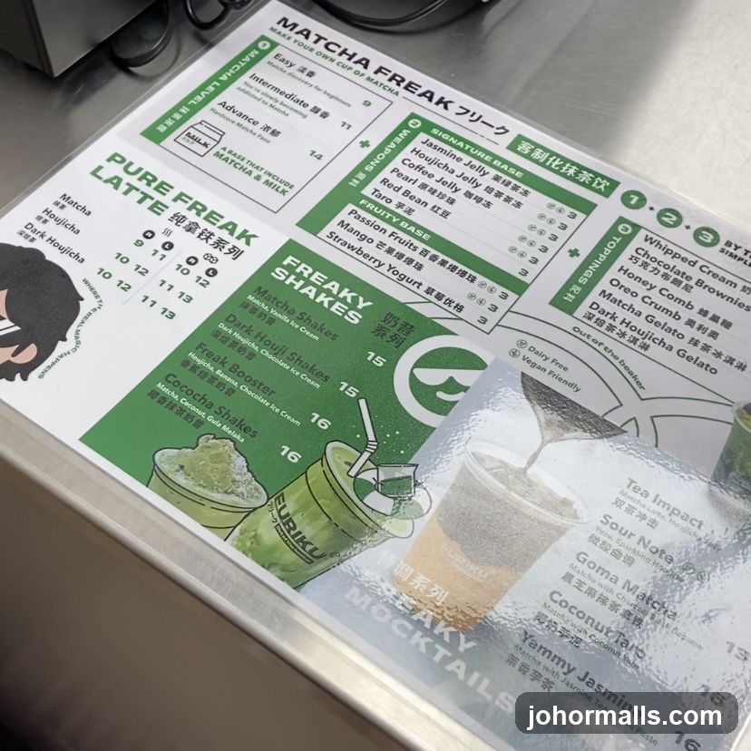 MATCHA FREAK Menu