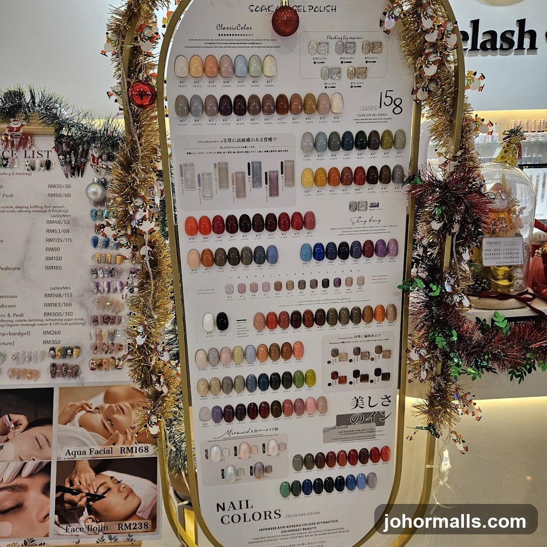 Nail Polish Color Chart and Price List