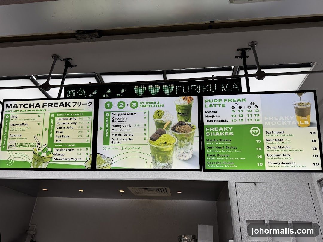 Furiku Matcha Menu