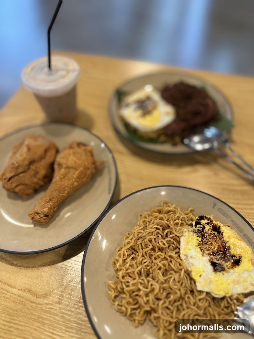 Fried Chicken and Noodles