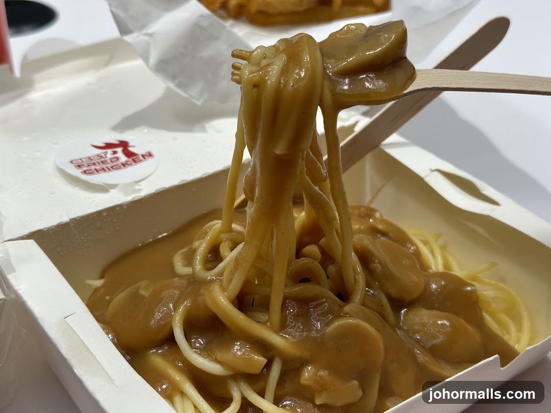 Spaghetti with Mushroom Sauce