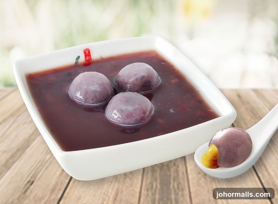 Red Bean Soup with Taro Balls