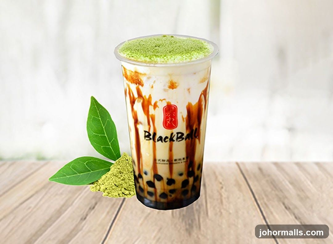 BlackBall Matcha Boba Tea