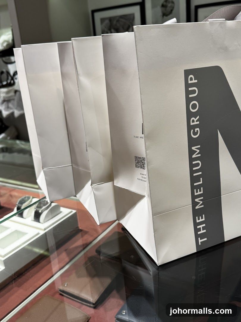Shopping Bags and Display Case