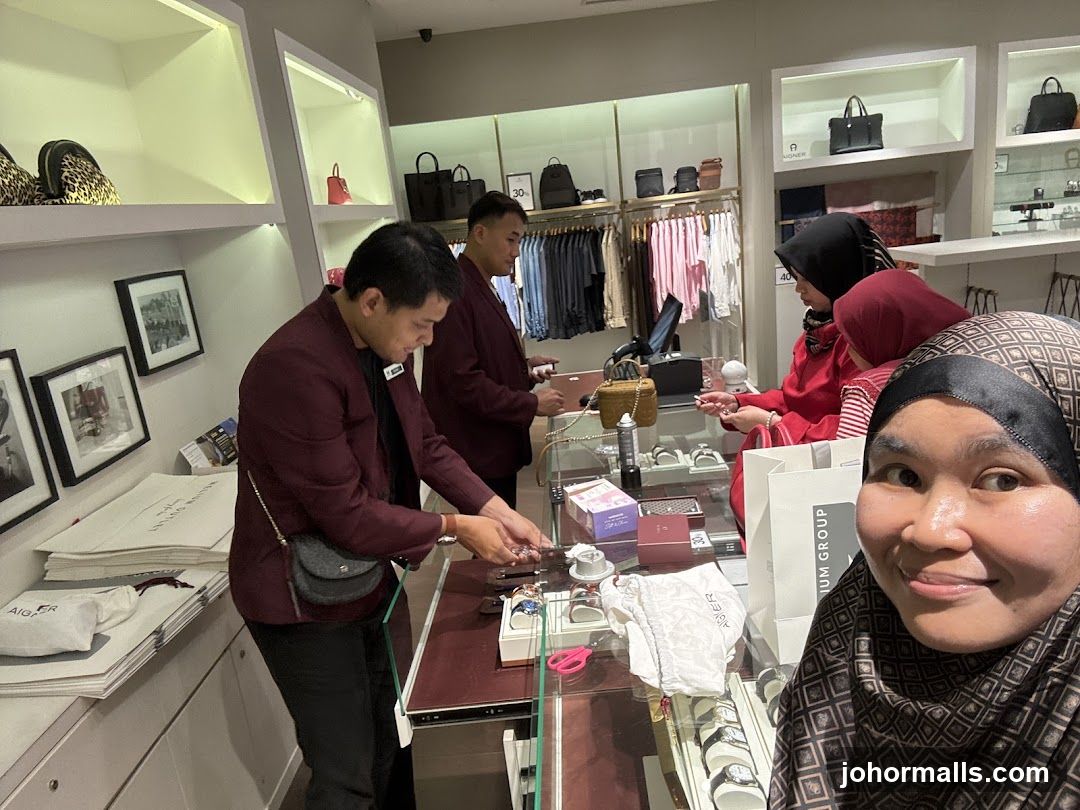 Shopping in a boutique