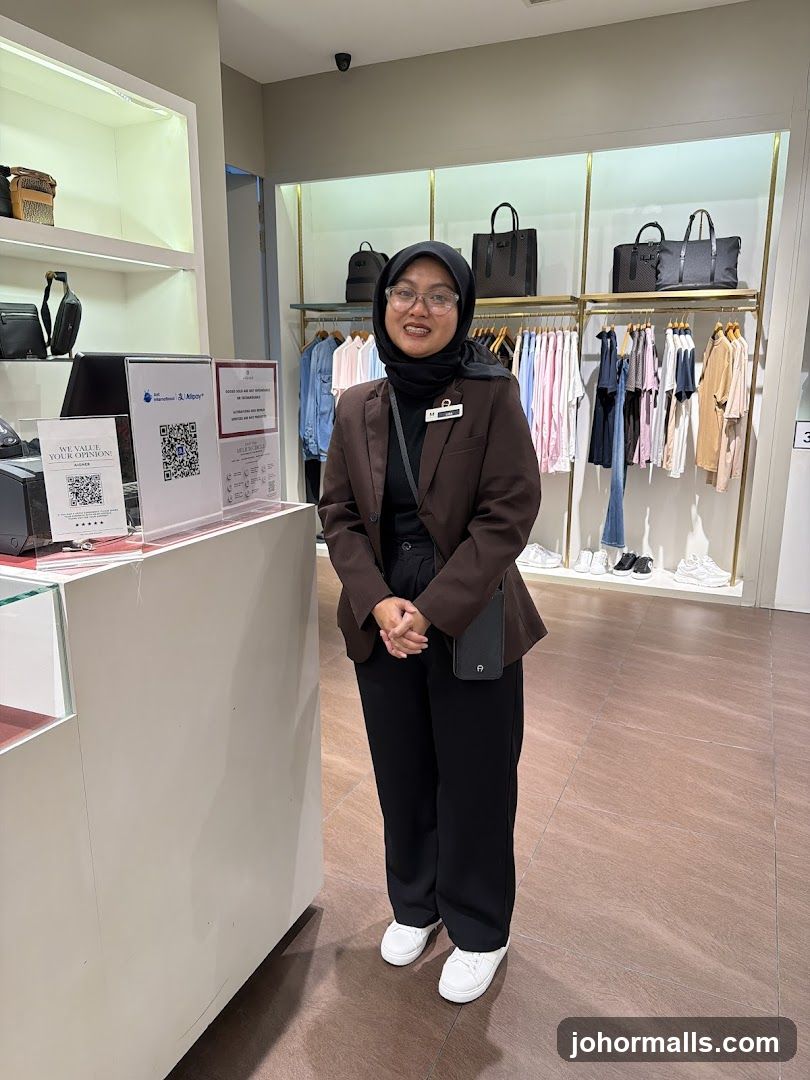 Sales Associate in a Clothing Store
