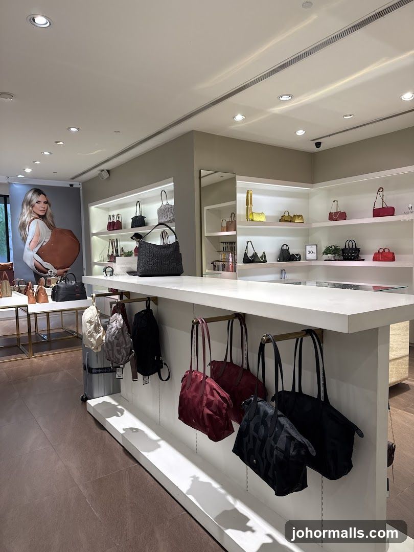 Handbag store interior