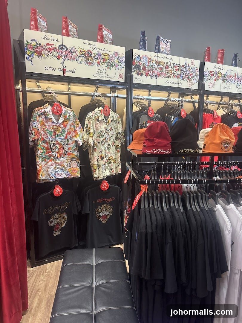 Ed Hardy Clothing Display