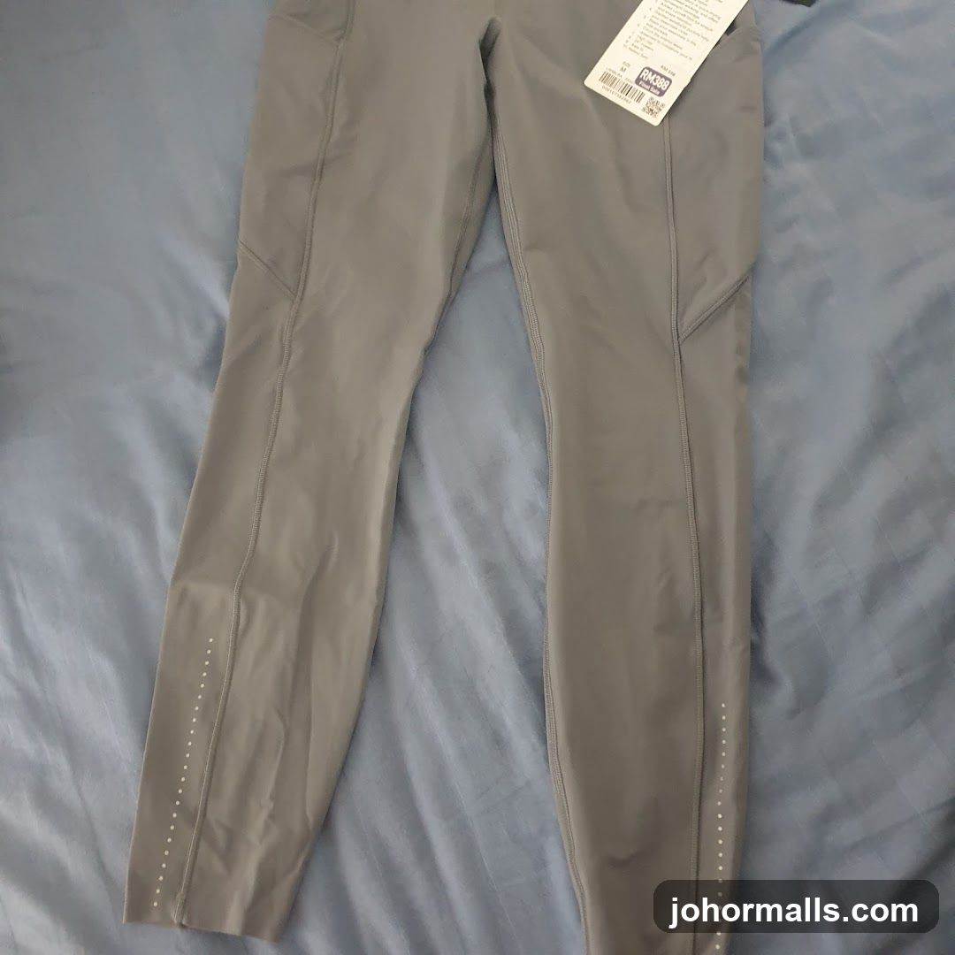 Gray Leggings with Price Tag