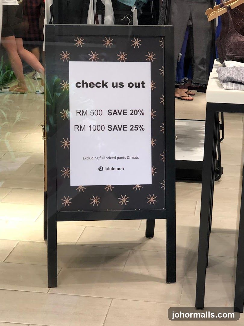 Lululemon Sale Sign