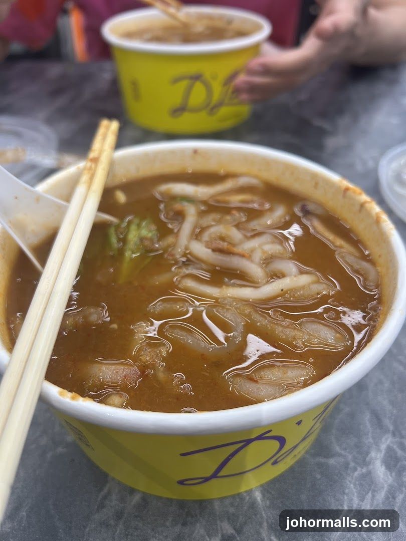 Noodle Soup in Takeout Container