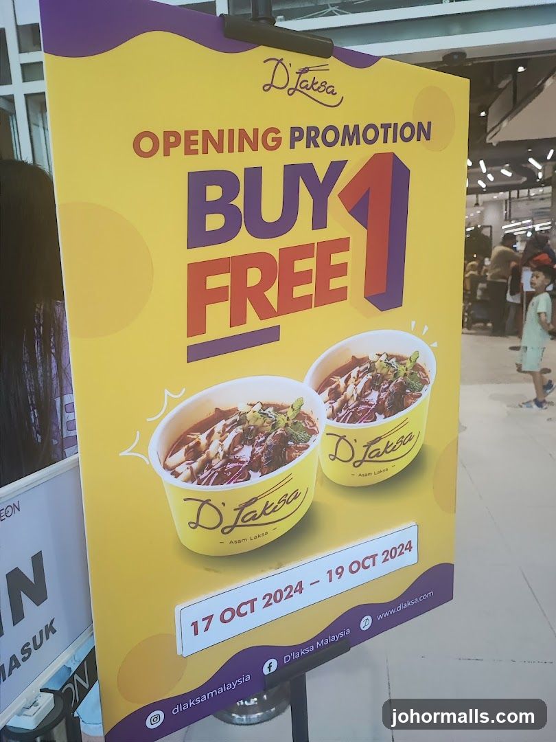 D'Laksa Opening Promotion