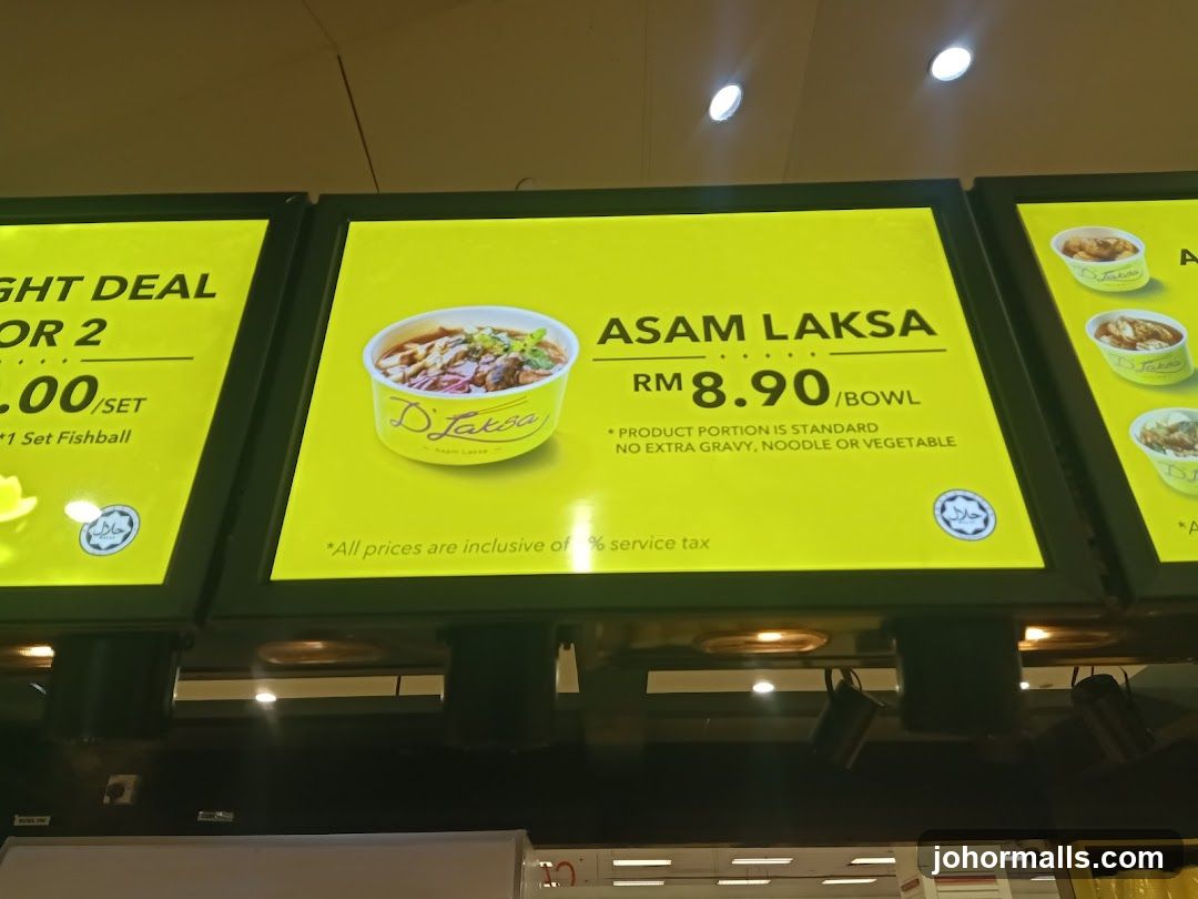 D'Laksa Menu