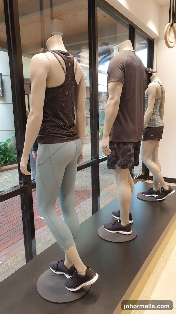 Mannequins in athletic wear