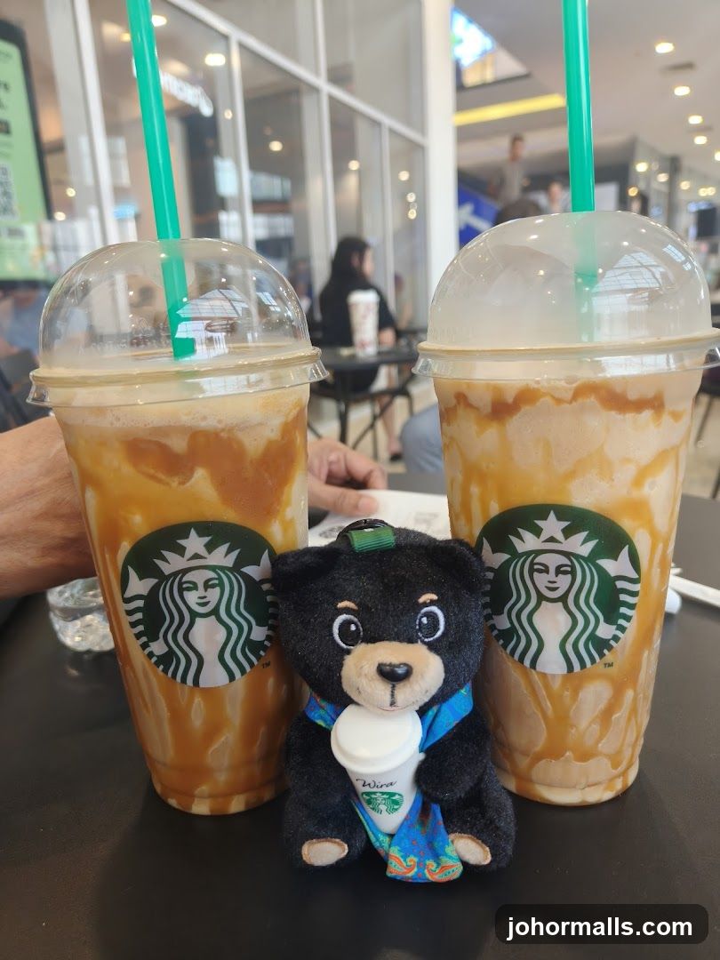 Starbucks Drinks with a Teddy Bear