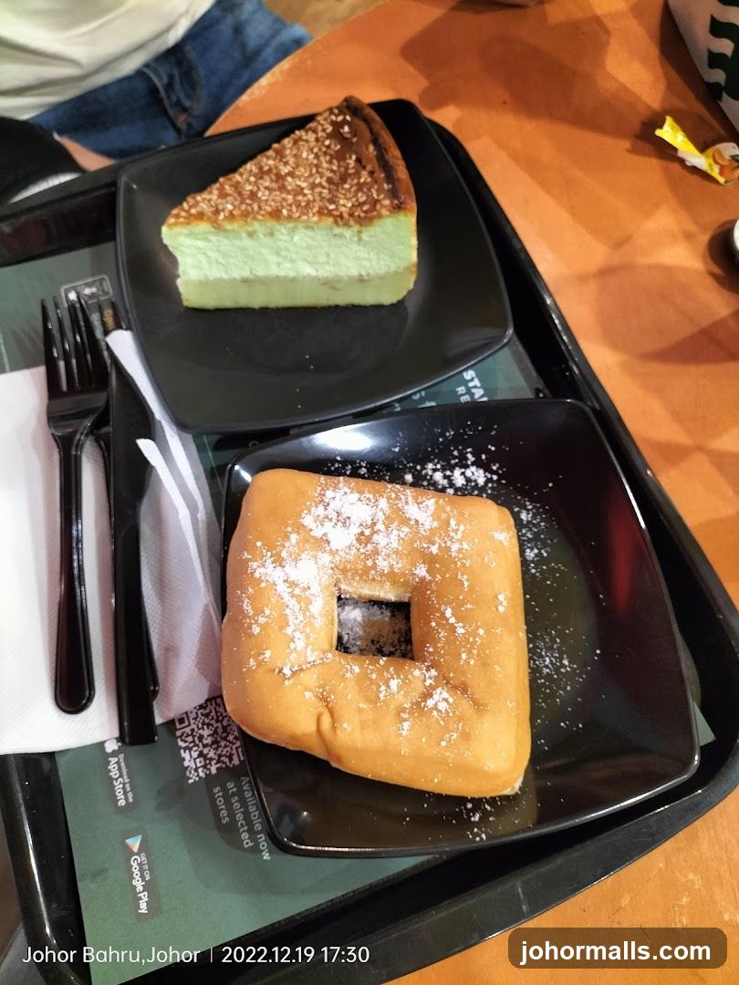 Desserts on a tray