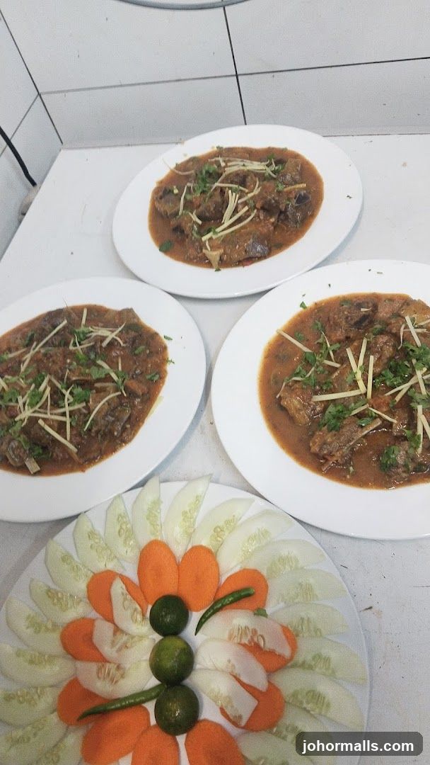 Plates of Curry and Salad