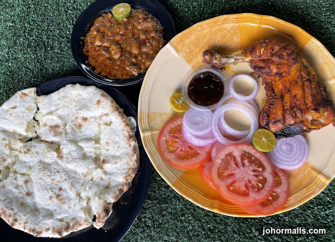 Tandoori Chicken with Naan and Chana Masala