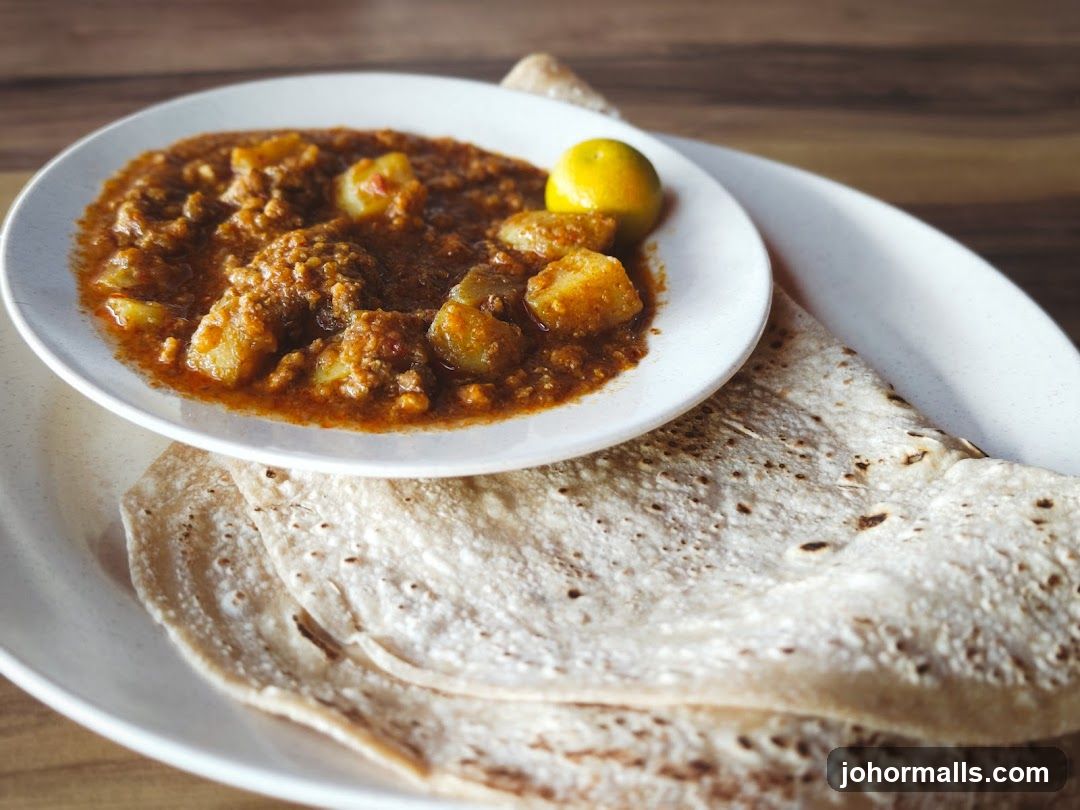 Potato Curry with Flatbread