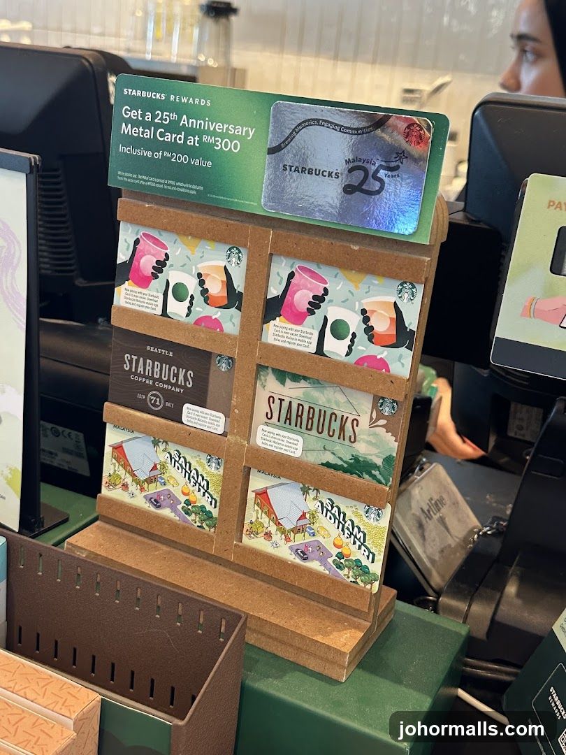 Starbucks 25th Anniversary Metal Card Promotion
