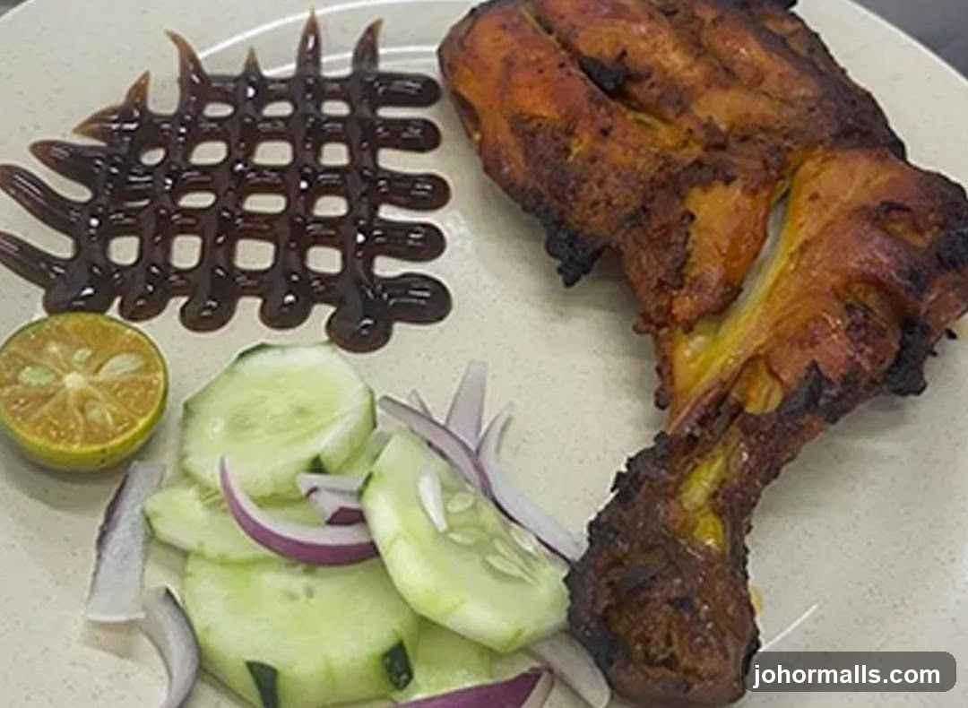 Tandoori Chicken Leg with Salad