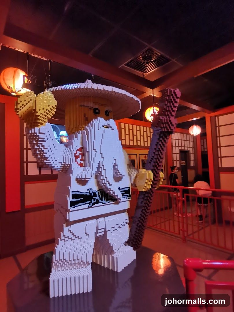 Lego Sculpture of a Warrior