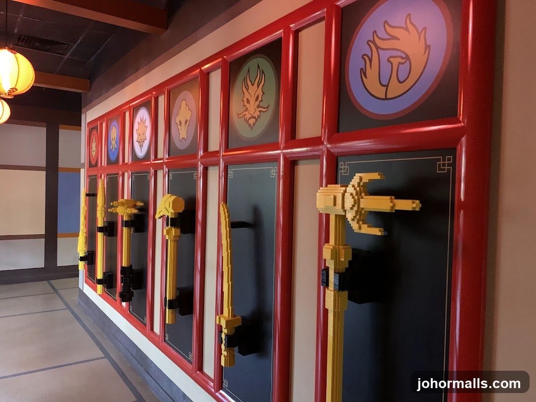 Lego Ninjago Weapons Display