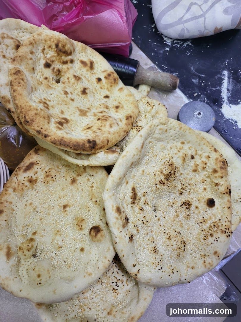 Flatbreads with Sesame Seeds