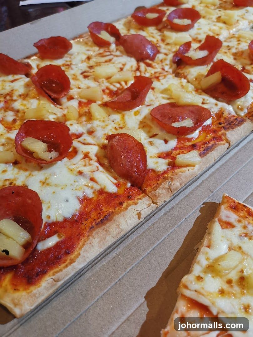 Pepperoni and Pineapple Pizza