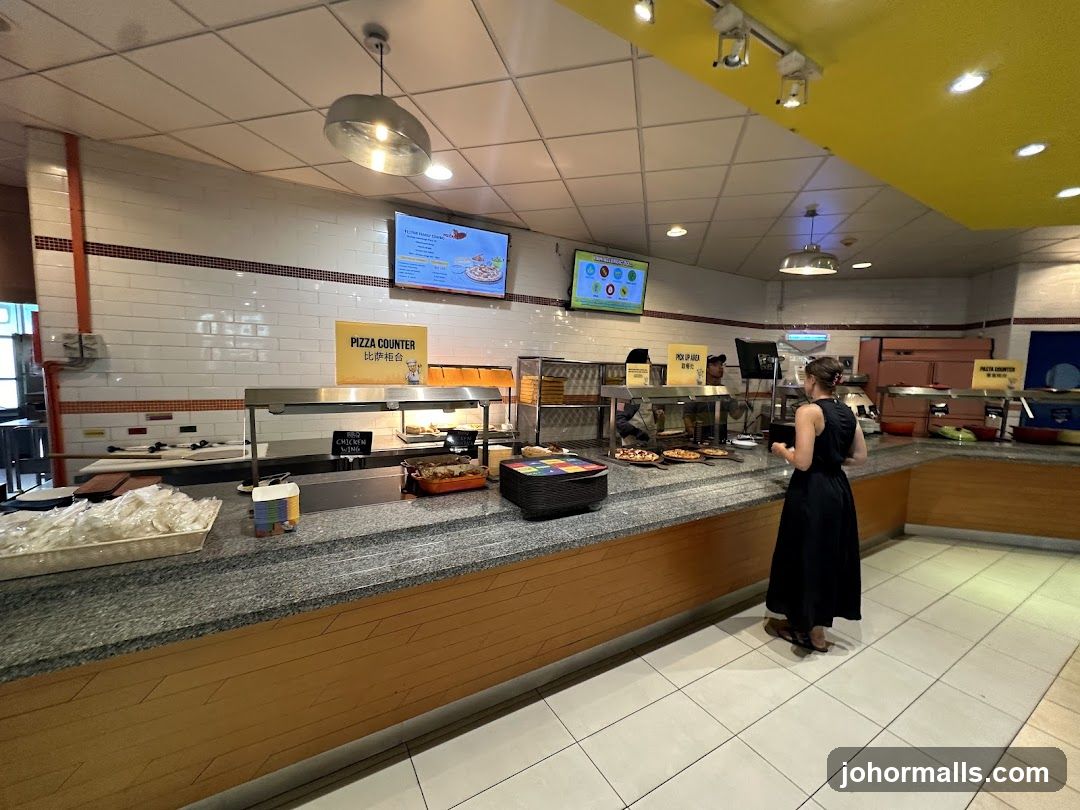 Buffet Counter with Food