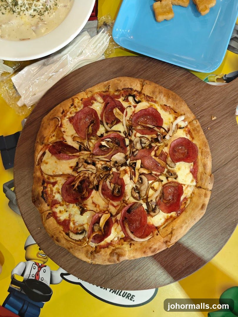 Pepperoni and Mushroom Pizza