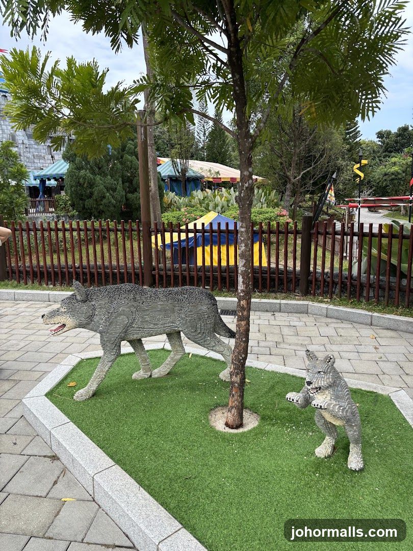 Lego Wolf Sculptures