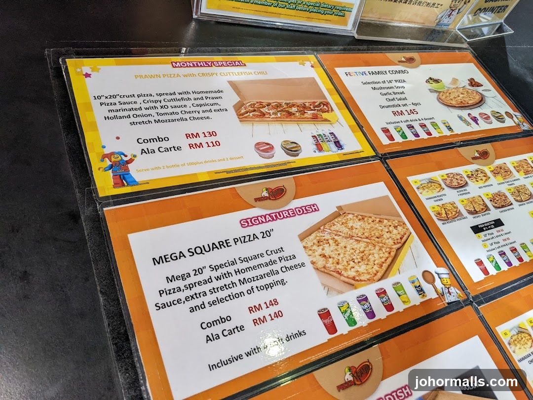 Pizza Menu