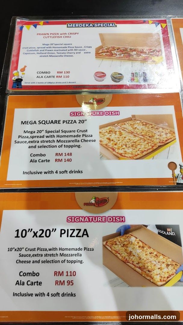 Pizza Menu