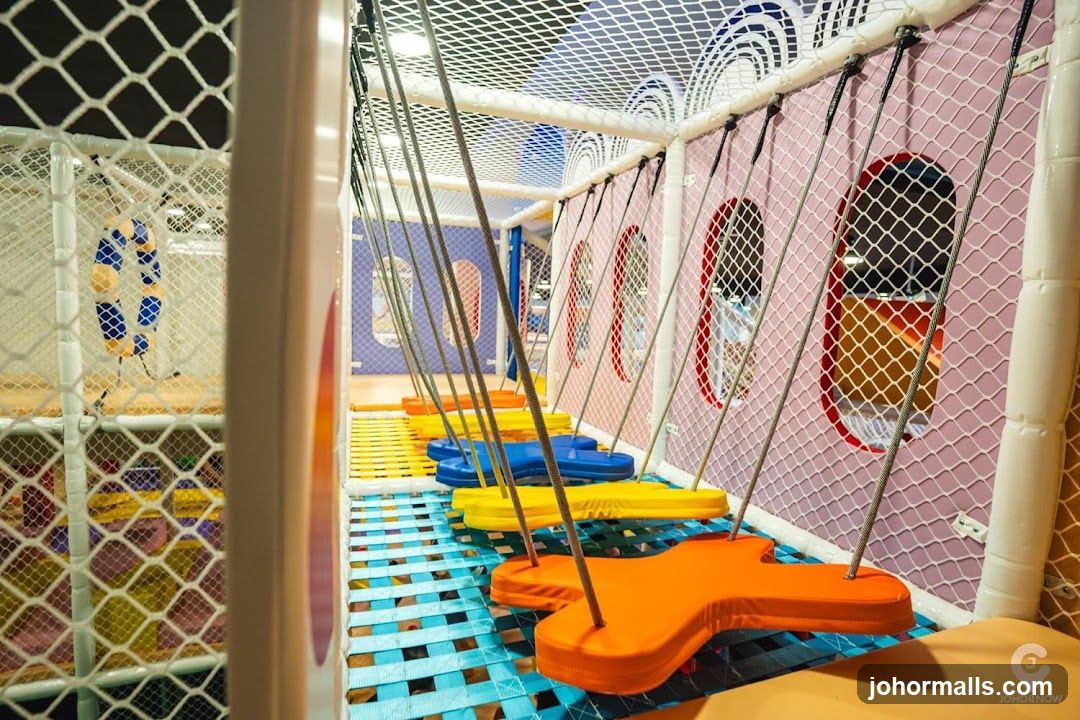 Indoor Playground with Colorful Swings