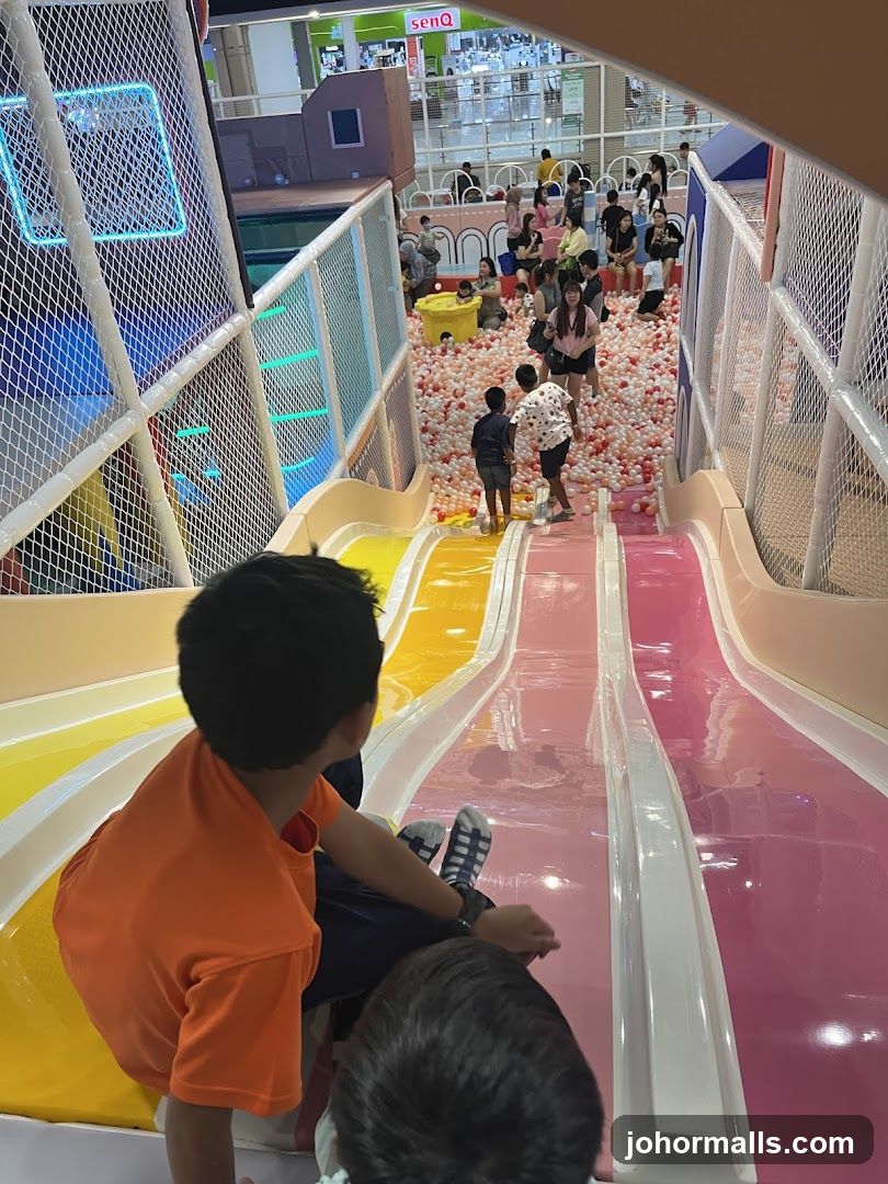 Indoor Playground with Ball Pit and Slides