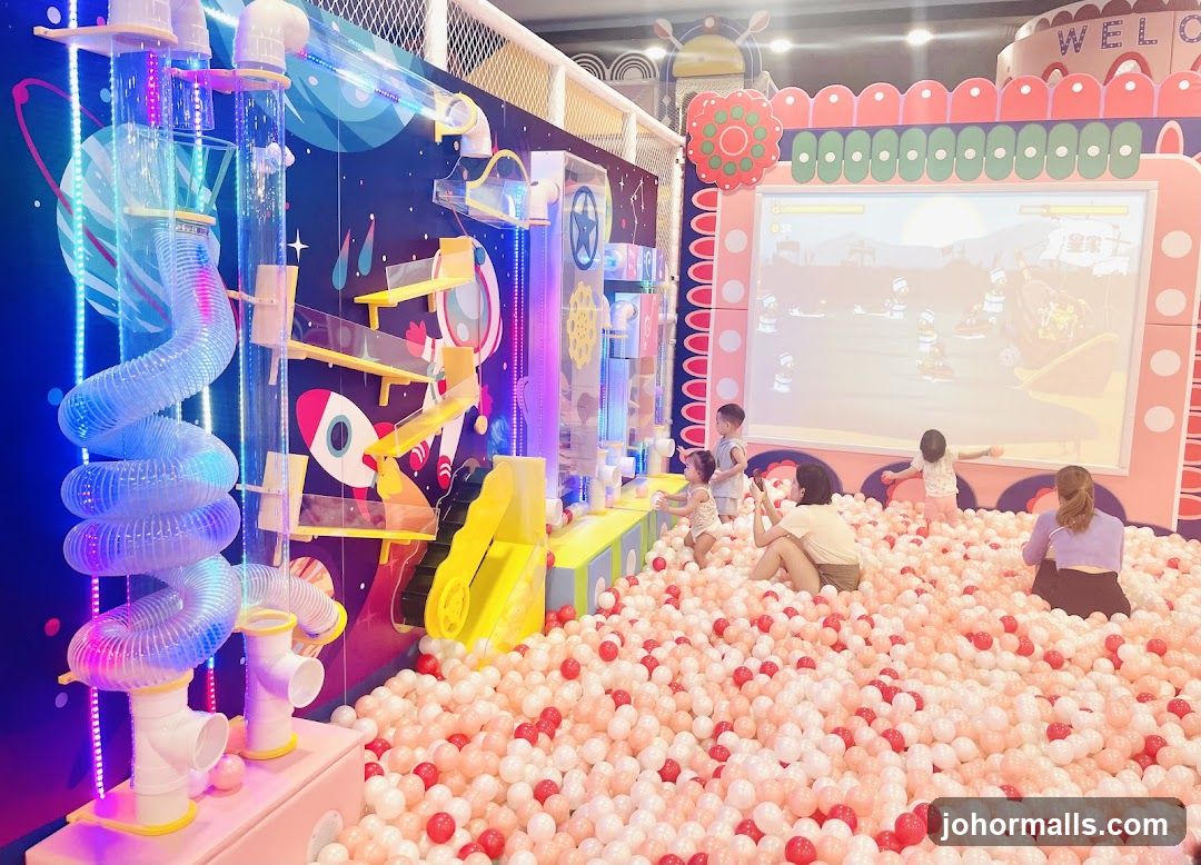 Indoor Playground with Ball Pit and Interactive Wall