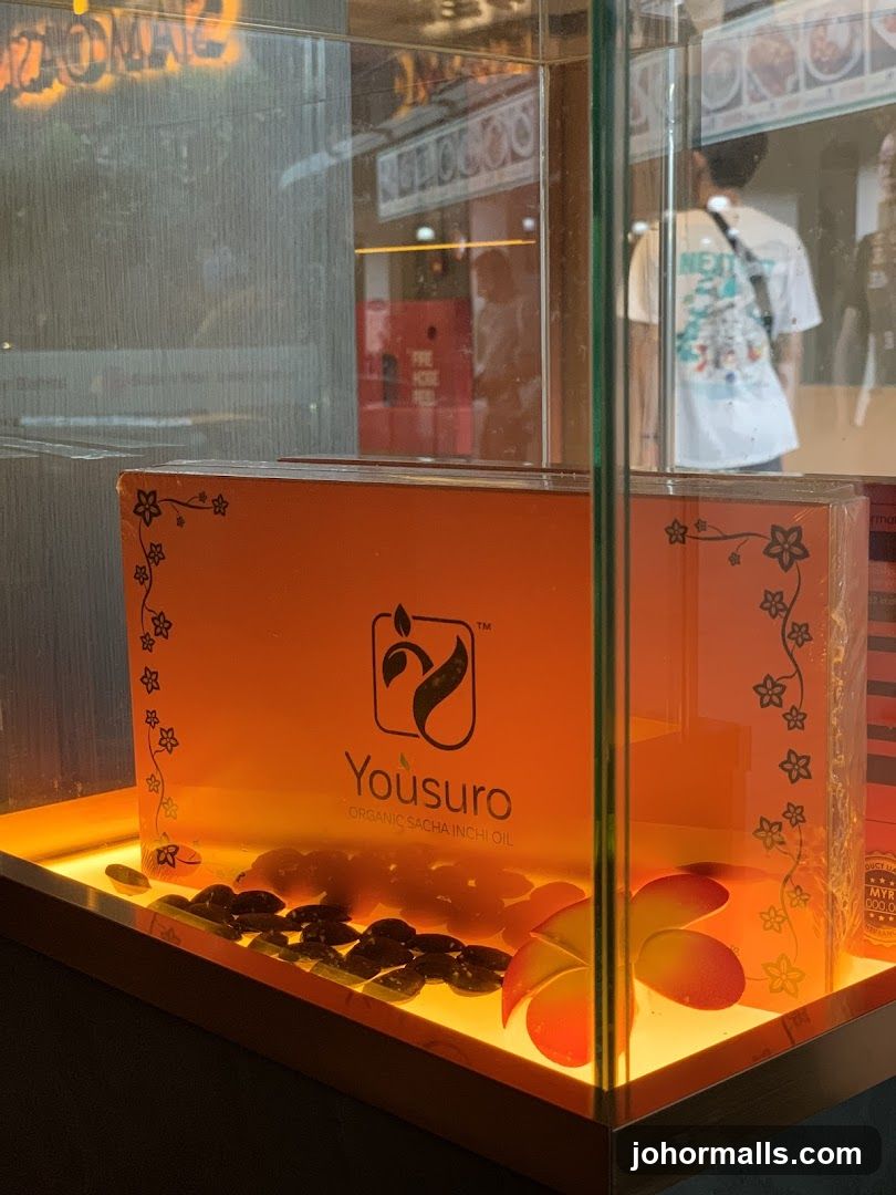Yousuro Organic Sacha Inchi Oil Display