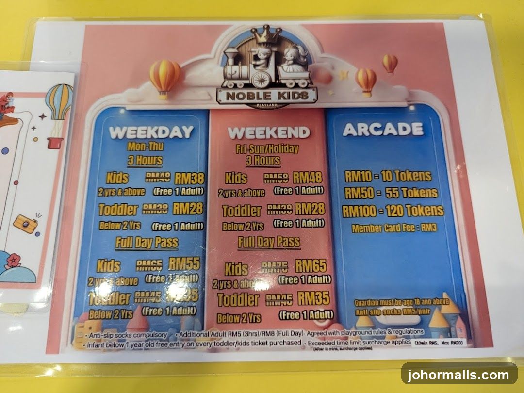 Noble Kids Playland Pricing