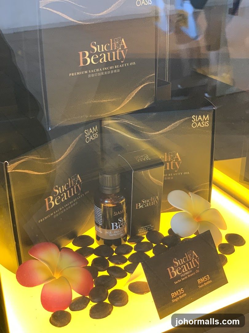 Such A Beauty Sacha Inchi Oil Display