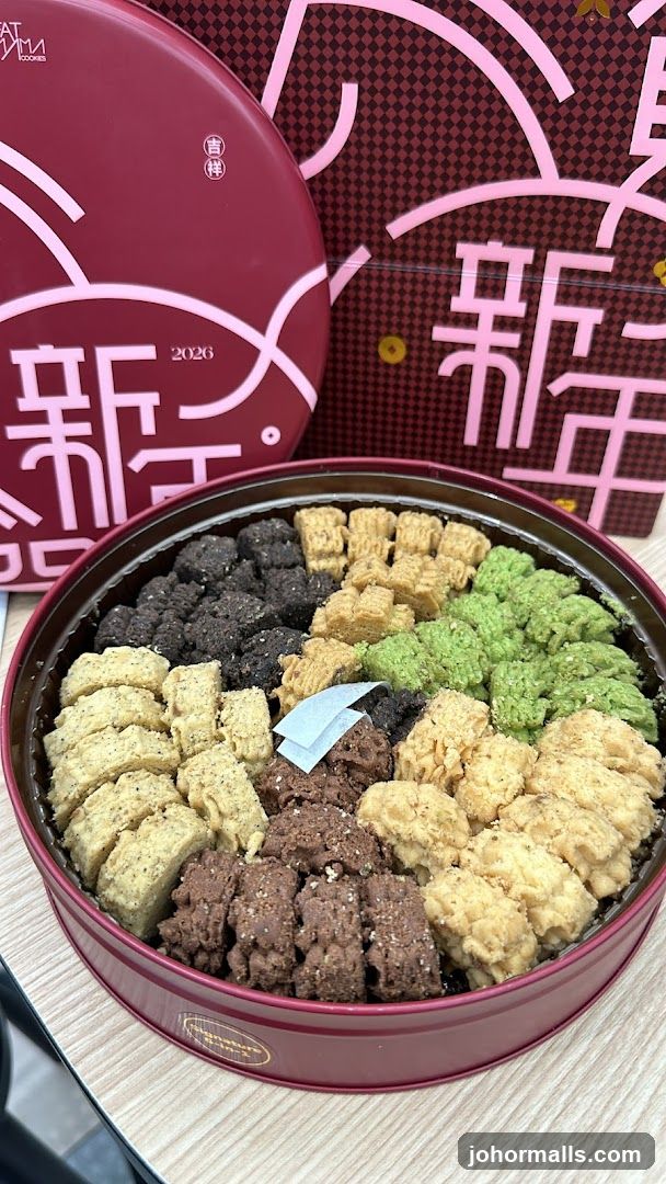 Assorted Cookies in a Tin