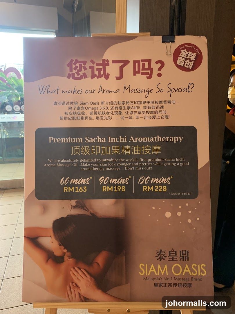 Siam Oasis Aroma Massage Promotion