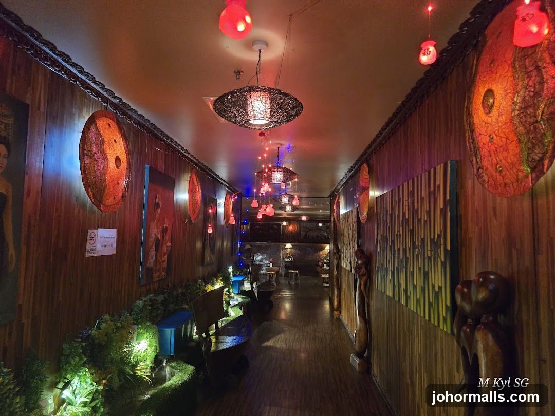 Hallway with Asian Decor
